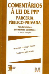 Capa de Comentários à lei de PPP - Maurício P. Ribeiro; Lucas N. Prado