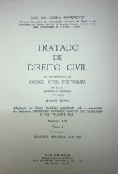 Capa de Tratado de direito civil volume 14 tomo 1 - Luiz da Cunha Gonçalves