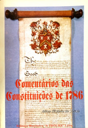 Capa de Comentários das Constituições de 1786 (34) - Ailton Elisiário de Sousa