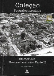 Capa de Efemérides Montesclarenses - Parte II - Nelson Vianna