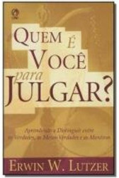 Capa de Quem é você para julgar? - Erwin W. Lutzer