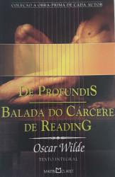 Capa de De profundis e Balada do cárcere de Reading - Oscar Wilde