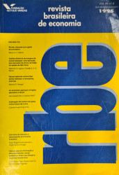 Capa de Revista brasileira de economia - Fundação Getúlio Vargas