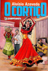 Capa de O cortiço em quadrinhos - Aluísio de Azevedo