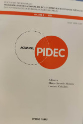 Capa de Actas del PIDEC volume 6 - 