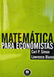 Capa de Matemática para economistas - Carl P. Simon e Lawrence Blume