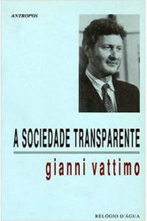 Capa de A sociedade transparente - Gianni Vattimo