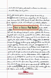 Capa de Noite do oráculo - Paul Auster