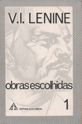 Capa de Obras escolhidas em três tomos - V. I. Lenine