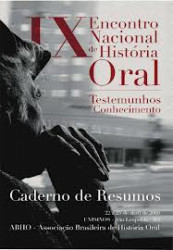Capa de IX Encontro Nacional de História Oral - Haike Roselane Kleber da Silva (Org.); Marluza Marques Harres (Org.)