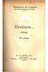 Capa de Destinos... - Humberto de Campos
