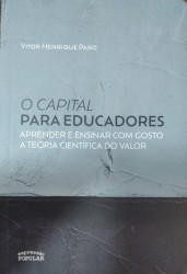 Capa de O capital para educadores - Vitor Henrique Paro