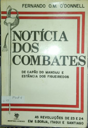 Capa de Notícias dos Combates - Fernando O.M ODonnell