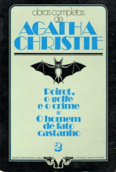 Capa de Poirot , o golfe e o crime . O homem do fato castanho - Agatha Cristie