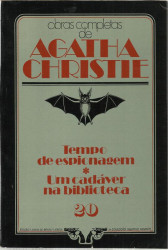 Capa de Tempo de espionagem Um cadáver na biblioteca - Agatha Cristie