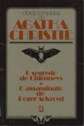Capa de Espelho quebrado Poirot e os 4 relógios - Agatha Cristie