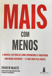 Capa de Mais com Menos - Andrew McAfee