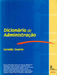 Capa de Dicionário de administração - Geraldo Duarte