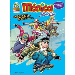 Capa de Mónica joven n. 4 - Maurício de Sousa; Marina Takeda e Souza; Petra Leão; Marcelo Cassaro