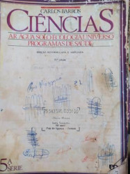 Capa de Ciências: ar água solo ecologia universo programas de saúde - Carlos Barros