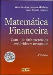 Capa de Matemática Financeira - Washington Franco Mathias, José Maria Gomes