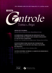 Capa de Revista Controle - Gleison Mendonça Diniz e Josimar Batista dos Santos (organizadores)