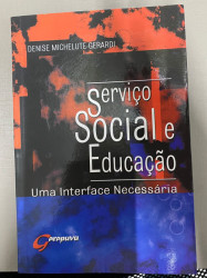 Capa de Serviço Social e Educação - Denise Michelute Gerardi