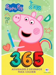 Capa de 365 atividades e desenhos para colorir - Peppa pig - 