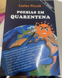 Capa de POESIAS EM QUARENTENA - CARLOS PICCOLI