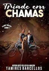 Capa de Tríade em chamas - Tamires Barcellos