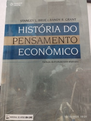 Capa de História do Pensamento Econômico - Stanley L. Brue e Randy R. Grant