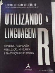 Capa de Utilizando a Linguagem R - Luciane Ferreira Alcoforado