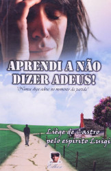 Capa de Aprendi a não dizer adeus! - Liège de castro pelo espitito Luigi