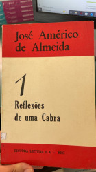Capa de Reflexões de uma cabra - José Americo de Almeida
