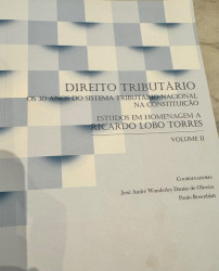 Capa de Direito tributário: os 30 anos do sistema tributário nacional na Constituição volume II - José André Wanderley Dantas de Oliveira; Paulo Rosenblatt