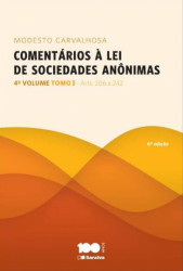 Capa de COMENTÁRIOS À LEI DE SOCIEDADES ANÔNIMAS VOL. 4 TOMO I ARTS 206 A 242 - MODESTO CARVALHOSA