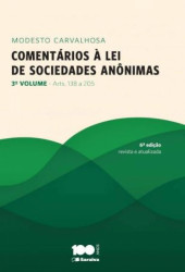 Capa de COMENTÁRIOS À LEI DE SOCIEDADES ANÔNIMAS VOL. 3 ART 138 A 205 - MODESTO CARVALHOSA
