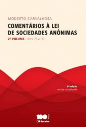 Capa de COMENTÁRIOS À LEI DE SOCIEDADES ANÔNIMAS VOL. 2 ART 75 A 137 - MODESTO CARVALHOSA