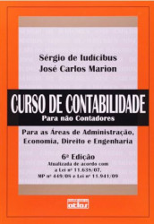 Capa de Curso de contabilidade para não contadores - Sérgio de Ludicíbus; José Carlos Marion