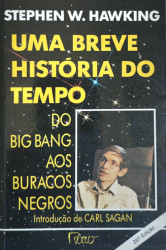 Capa de Uma breve história do tempo - Estephen W. Hawking