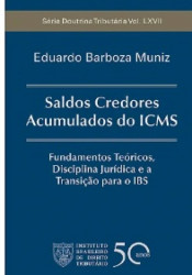 Capa de SALDOS CREDORES ACUMULADOS DO ICMS - EDUARDO BARBOZA MUNIZ