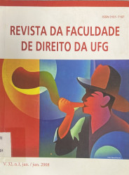 Capa de Revista da Faculdade de Direito da UFG - Universidade Federal de Goiás; Faculdade de Direito