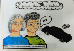 Capa de A Amizade Previne as Violências - (E.M. Profª Maria Celestina Machado)