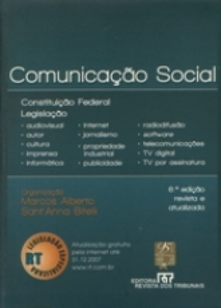 Capa de Comunicação Social - Marcos Alberto Sant'Anna Betelli (Org.)