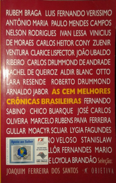 Capa de As cem melhores crônicas brasileiras - Joaquim Ferreira dos Santos