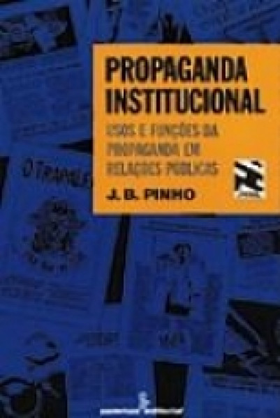 Capa de Propaganda institucional - J. B. Pinho