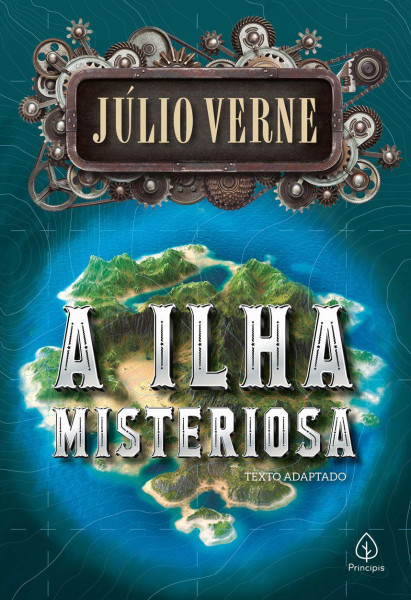Capa de A ilha misteriosa - Julio Verne