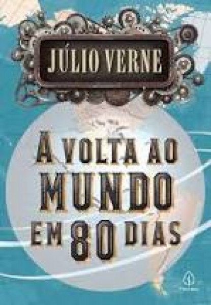 Capa de A volta ao mundo em 80 dias - Júlio Verne