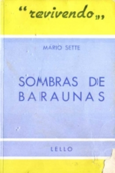 Capa de Sombras de Baraunas - Mário Sette