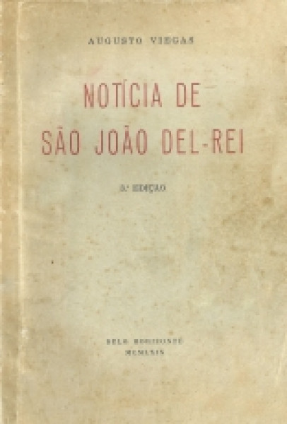 Capa de Notícias de São João del-Rei - Augusto Viegas